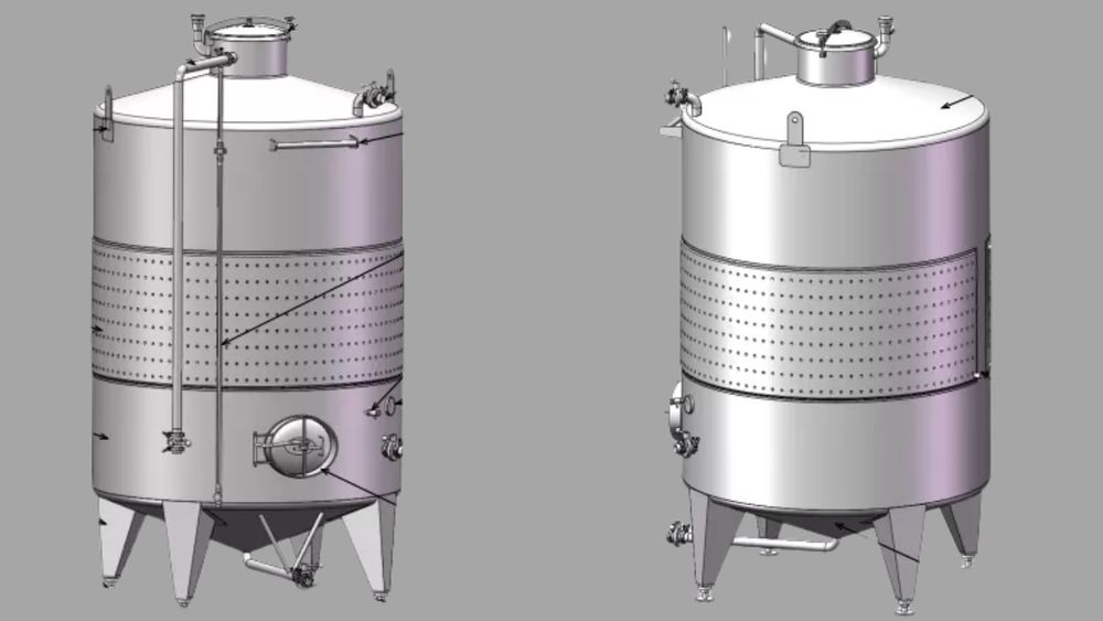 Industrial-Grade Stainless Steel Juice Storage Tank for Beverages