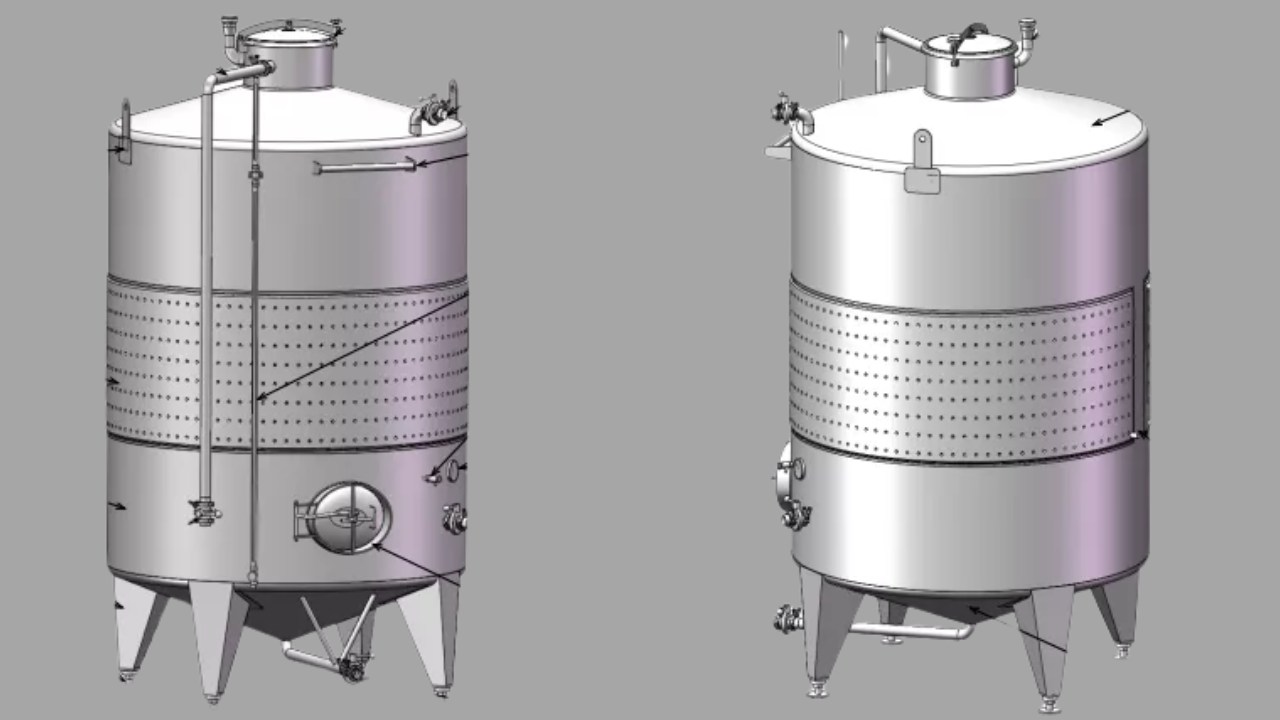 Industrial-Grade Stainless Steel Juice Storage Tank for Beverages